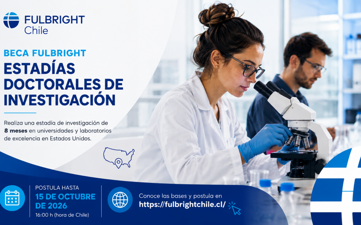 Beca Fulbright Estadías Doctorales de Investigación 2026 abre su convocatoria