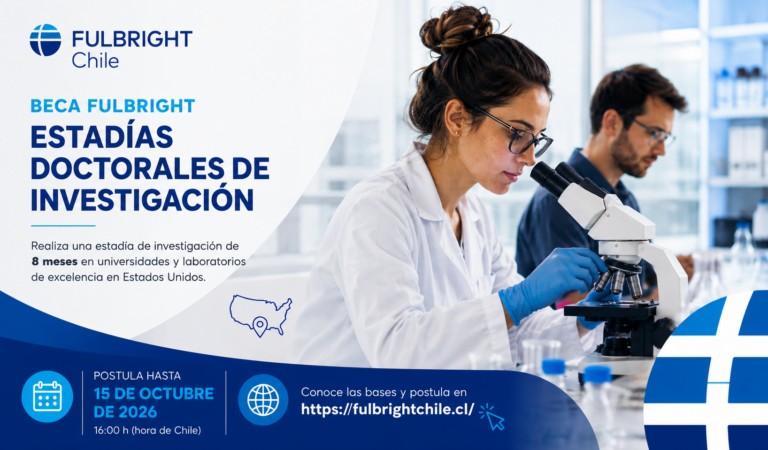 Beca Fulbright Estadías Doctorales de Investigación 2026 abre su convocatoria